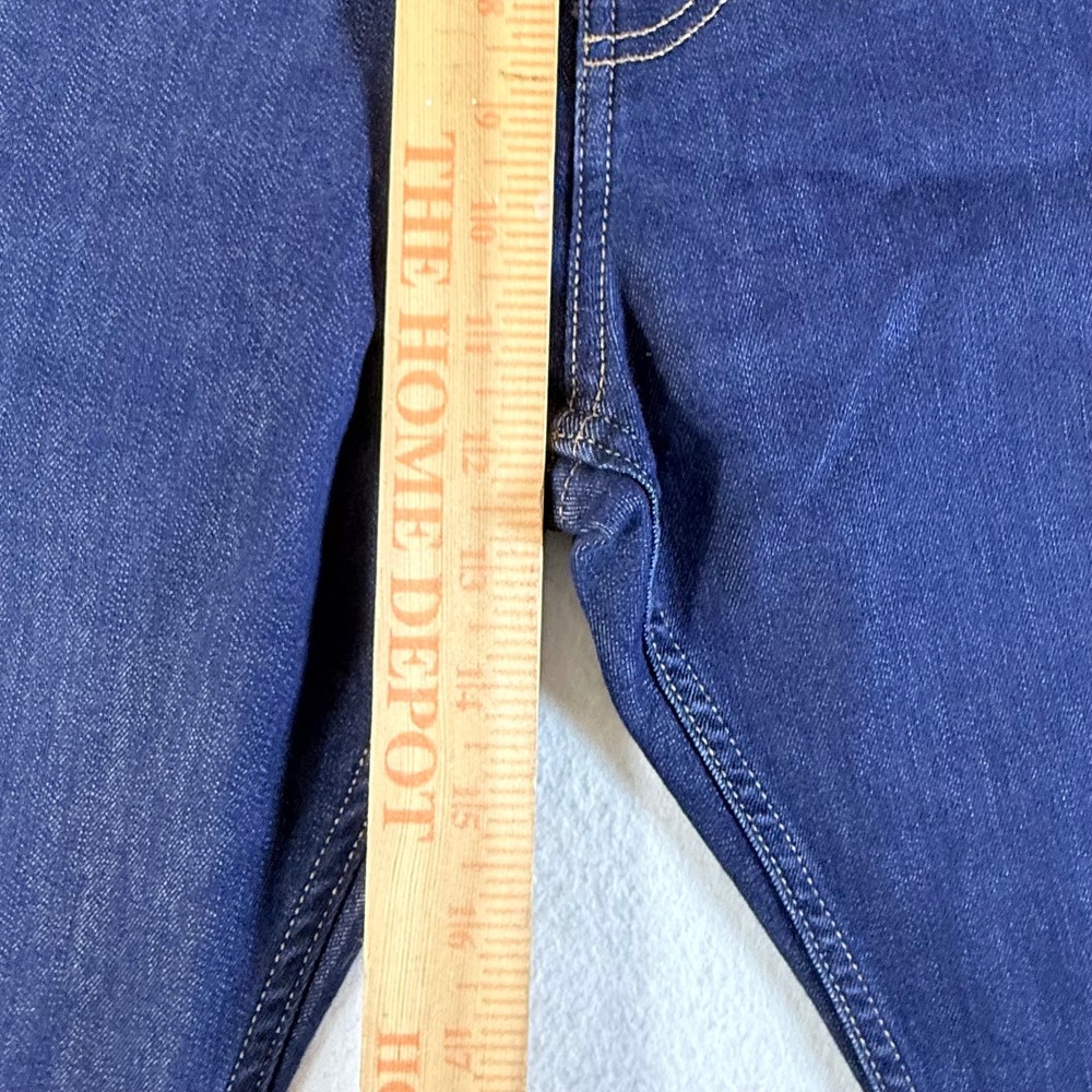 Patagonia Straight Fit Jeans Mens 36x32 Organic Cotton Stretch Dark Wash Indigo - Picture 10 of 12